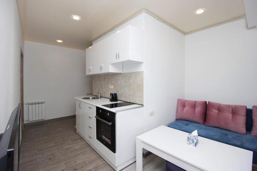 Η κουζίνα ή μικρή κουζίνα στο 81. Appartaments in the Center of Yerevan with a balcony