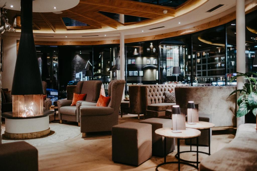 Posezení v ubytování Hotel Salzburger Hof Zauchensee
