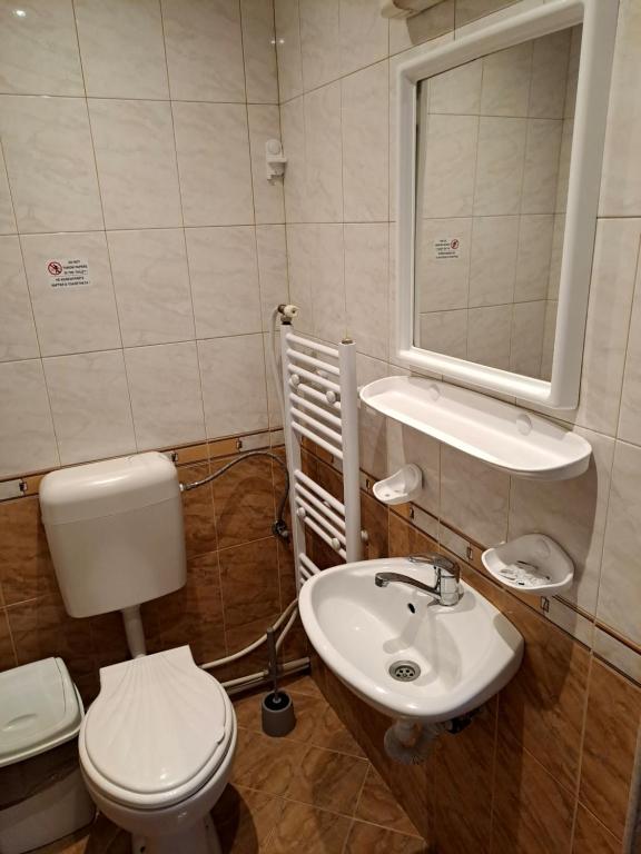 Koupelna v ubytování Kovacha Guest House