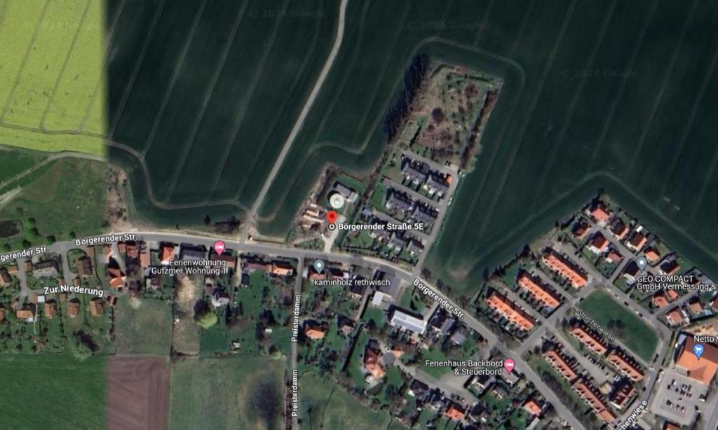 Letecký snímek ubytování Lavendel