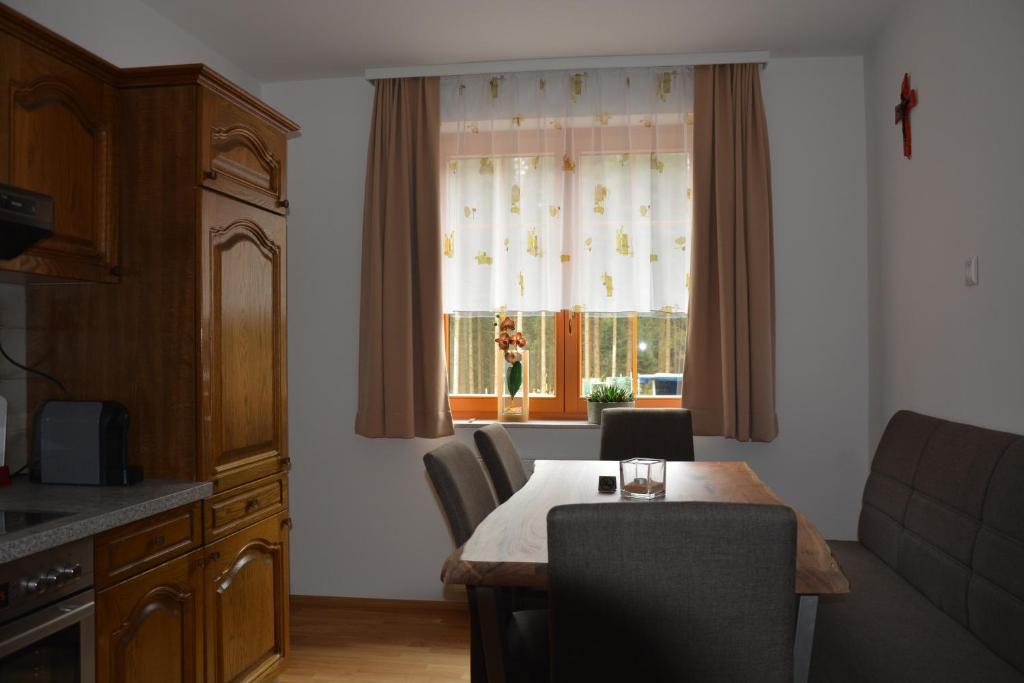 Kuchyň nebo kuchyňský kout v ubytování Pletz