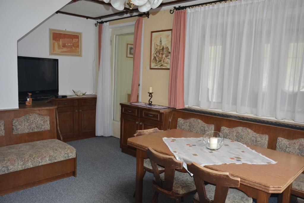 TV a/nebo společenská místnost v ubytování Pletz