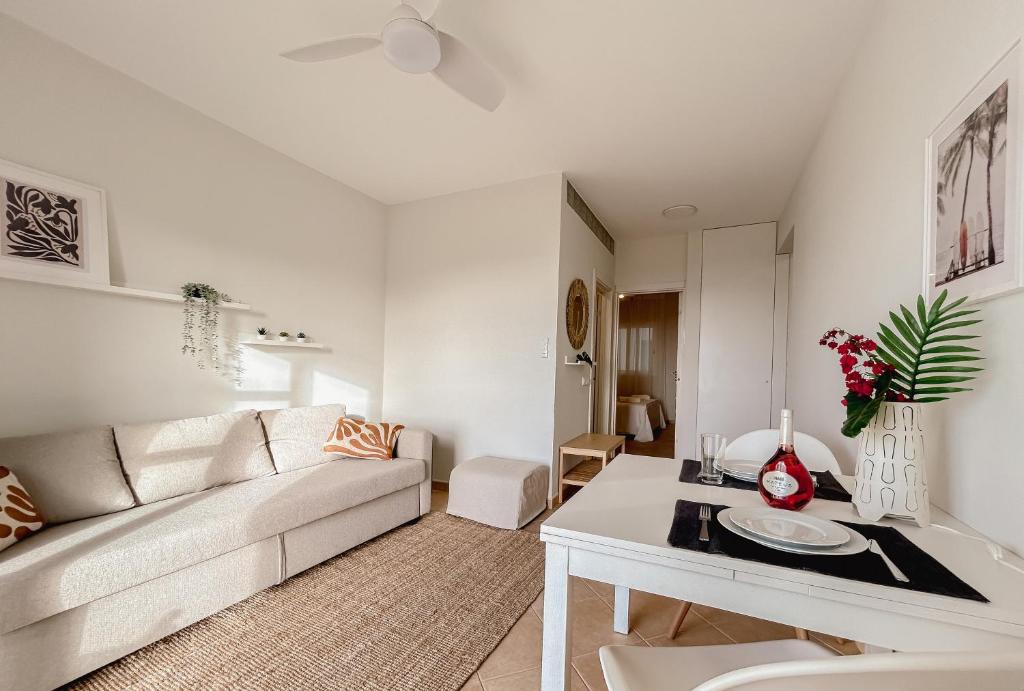 Posezení v ubytování Papaya Apartments Boa Vista