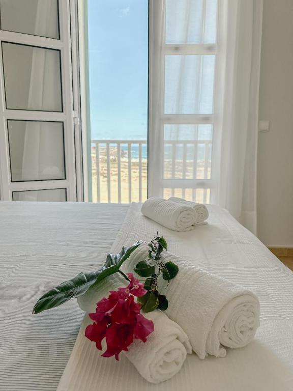 Postel nebo postele na pokoji v ubytování Papaya Apartments Boa Vista