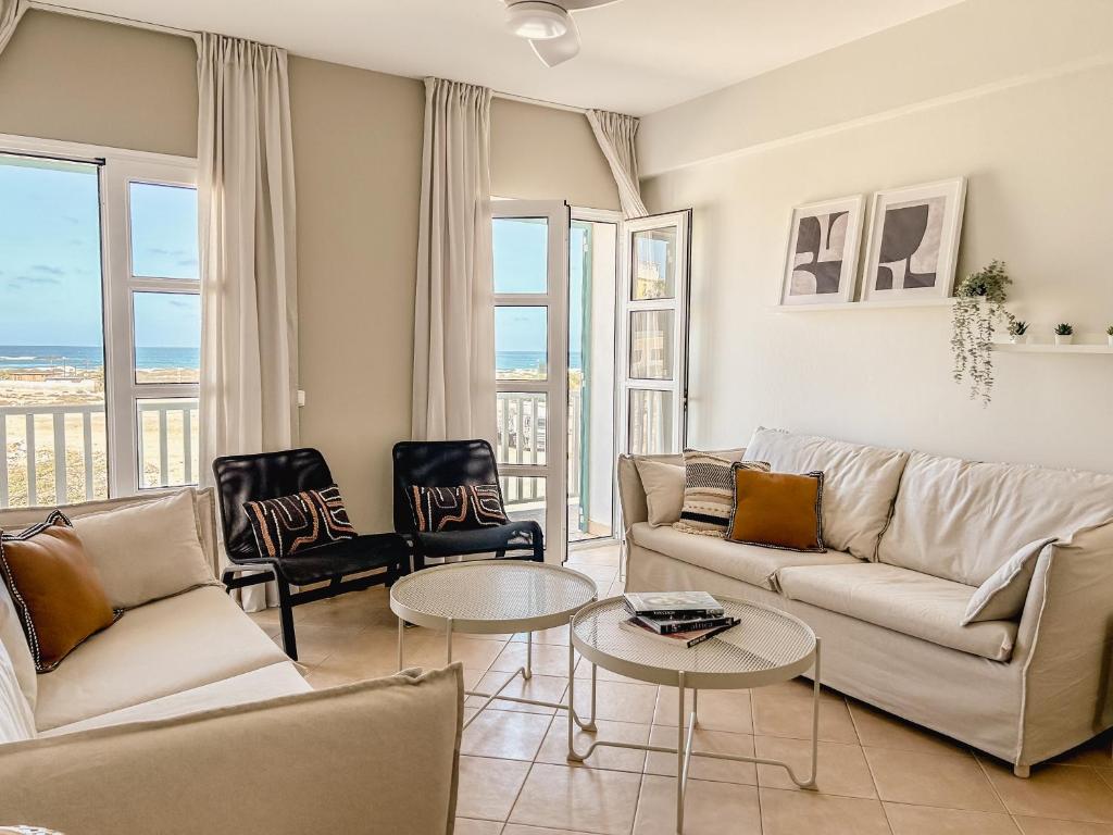 Posezení v ubytování Papaya Apartments Boa Vista