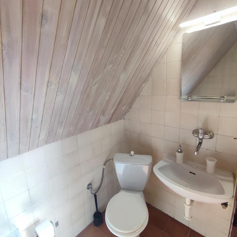 Koupelna v ubytování Villa Tatran