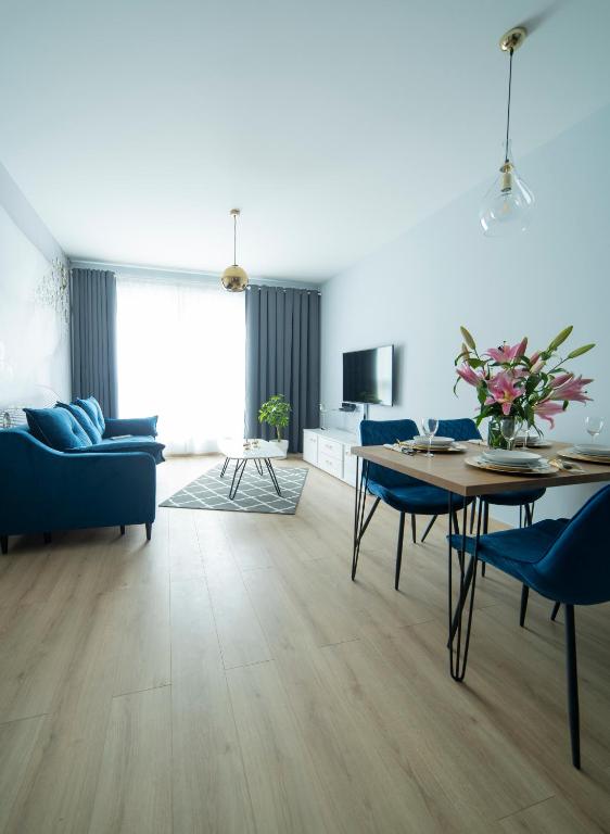 Posedenie v ubytovaní 3D Spring Apartments Krakow