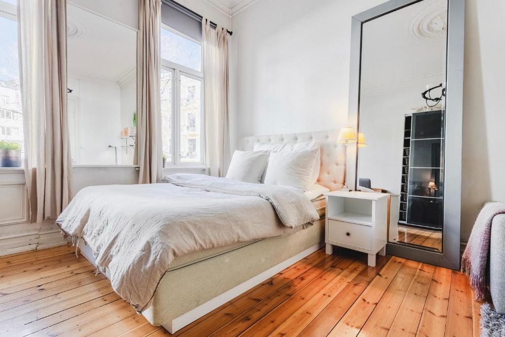Postel nebo postele na pokoji v ubytování Oslo Vest