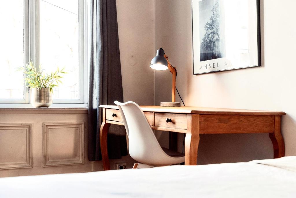 Postel nebo postele na pokoji v ubytování Oslo Vest