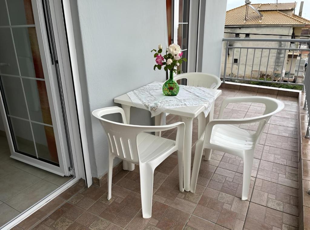 Balkón nebo terasa v ubytování Chrysa Rooms