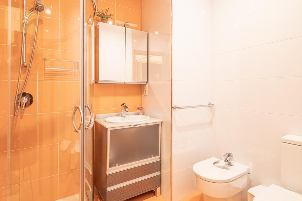Kúpeľňa v ubytovaní Apartamentos Rurales de Abelleira