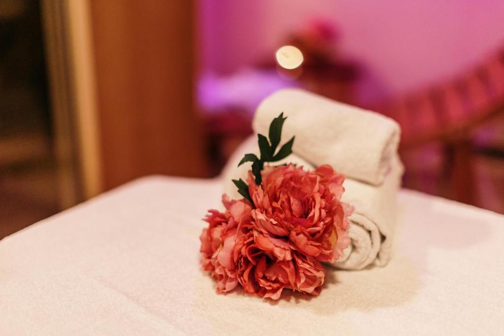 Postel nebo postele na pokoji v ubytování Hotel Dei Vicari