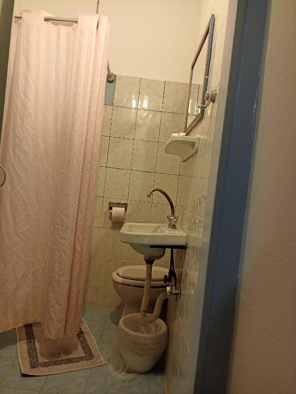Koupelna v ubytování Elite Hotel
