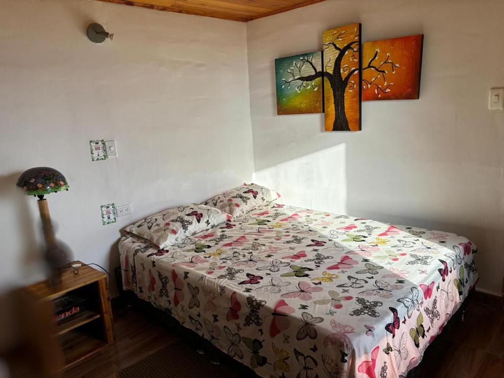 Postel nebo postele na pokoji v ubytování Alojamiento EL GITANO