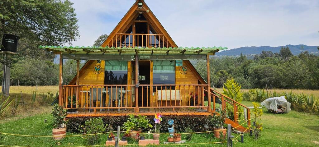 Zahrada ubytování Cabaña el rincon de la abuela