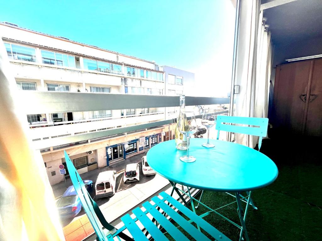 Balkón nebo terasa v ubytování Mediterranean sun beach, Palavas