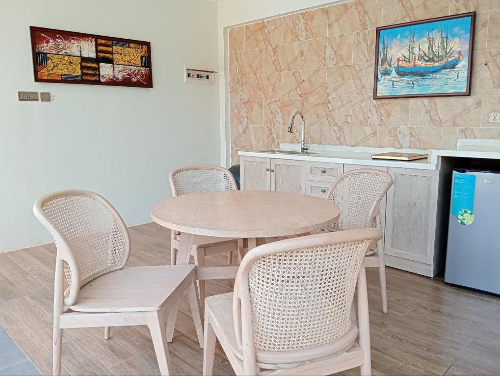 Kuchyň nebo kuchyňský kout v ubytování Ream YoHo Resort