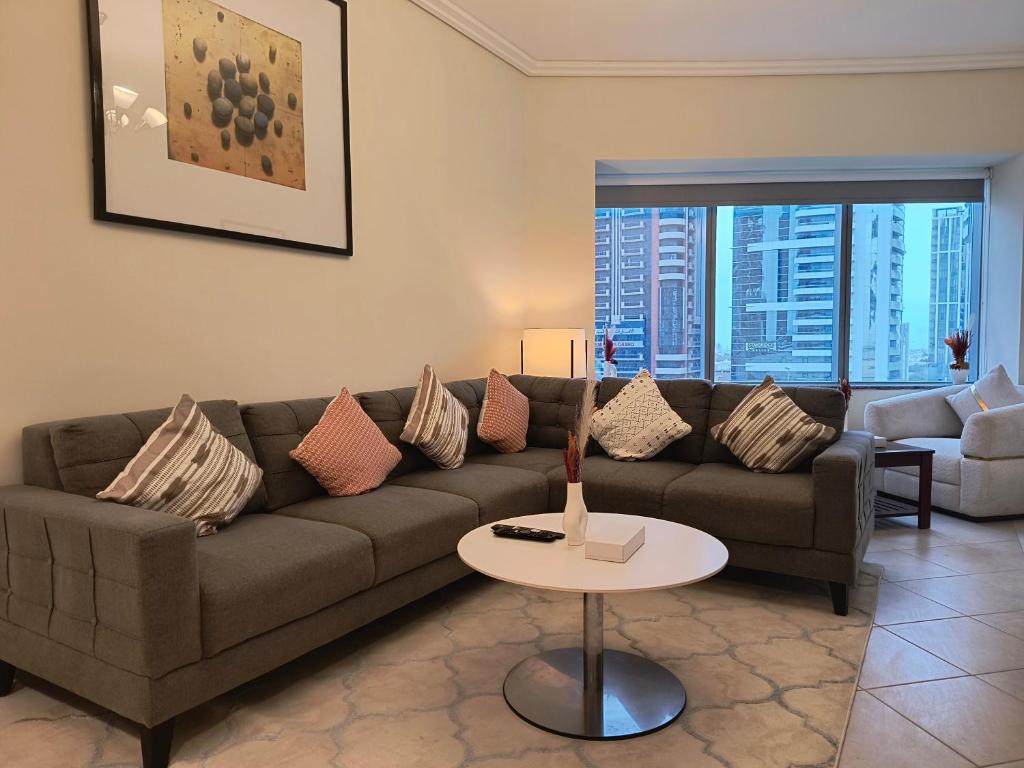 Posezení v ubytování Trinity Holiday Homes - Sheikh Zayed Road Near to Financial Center Metro Station