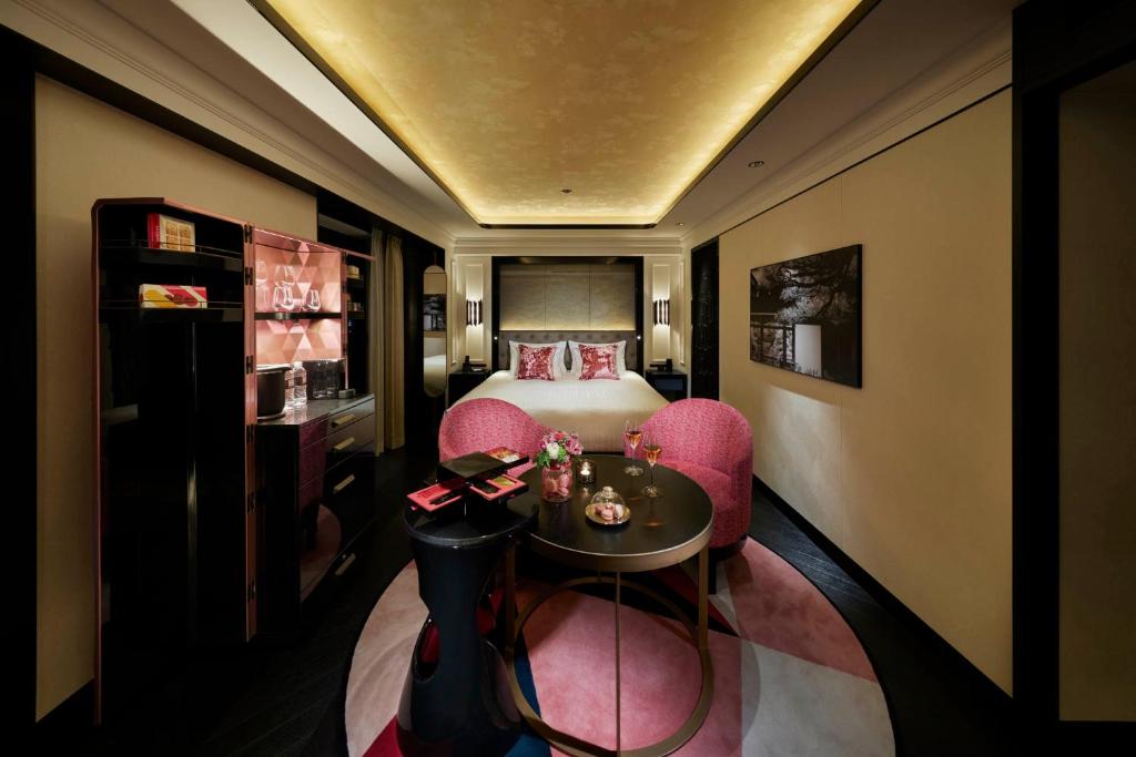 Postel nebo postele na pokoji v ubytování Fauchon Hotel Kyoto