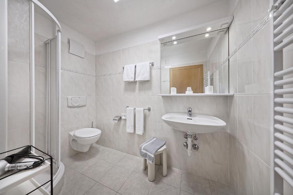 Koupelna v ubytování Garni-Hotel Tritscherhof