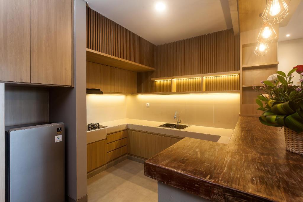 Kuchyň nebo kuchyňský kout v ubytování Teba Suci Suite and Villas