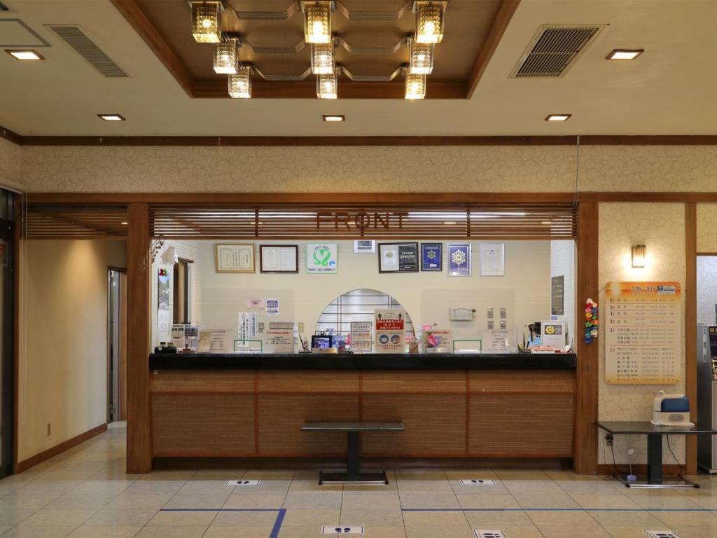 Vstupní hala nebo recepce v ubytování Unohama Onsen Royal Hotel Kobayashi