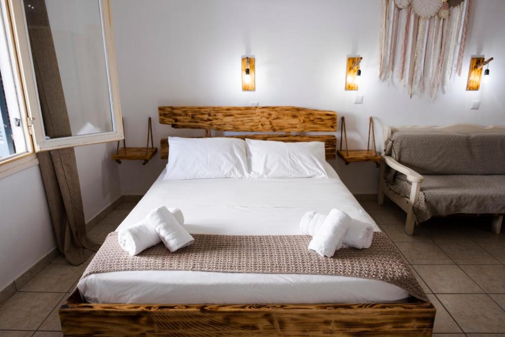 Onar Syros - Rustic Rooms - Estudio Deluxe Con Cama Extragrande