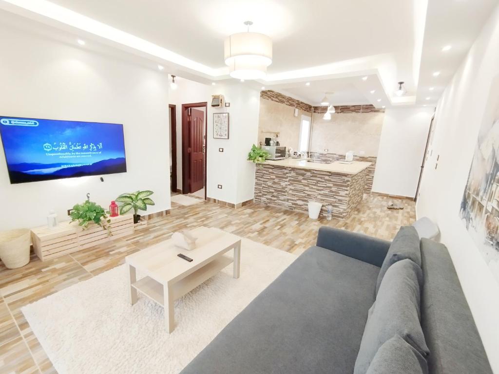 TV a/nebo společenská místnost v ubytování white Bear royal