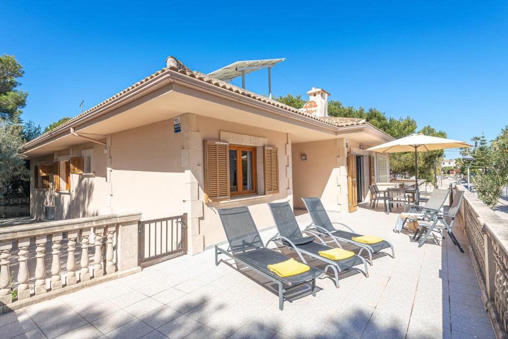 Balkón nebo terasa v ubytování Villa CANTALITA, Muro Beach, Alcudia