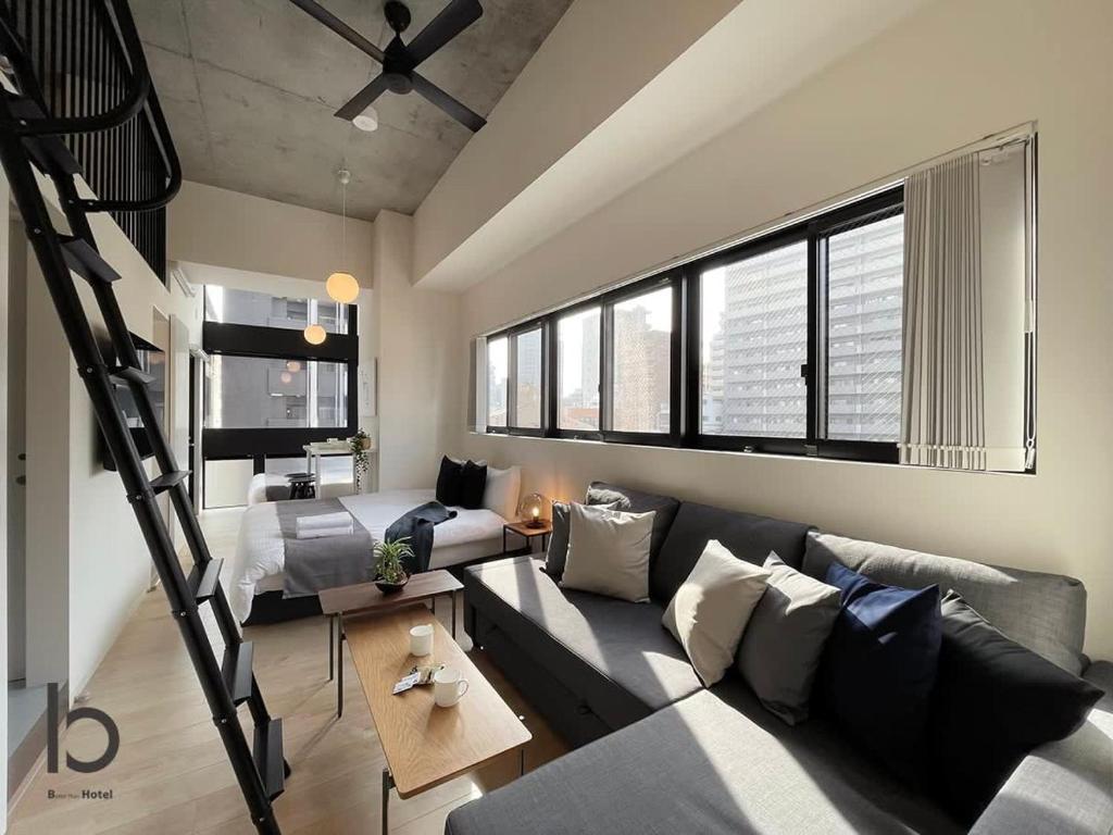 bHOTEL Nekoyard - Newly open 1BR apt for 7ppl with loft and city scenic view - Housity