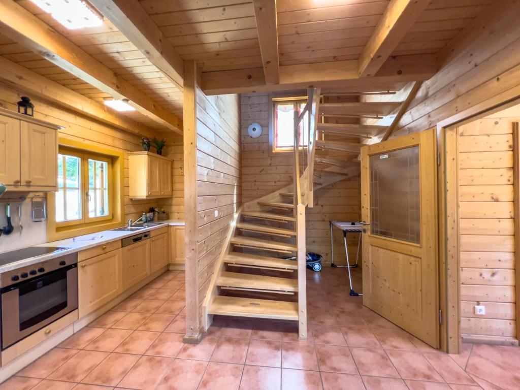 Kuchyň nebo kuchyňský kout v ubytování 1A Chalet Enzianhuette - Wandern und Indoor Sauna