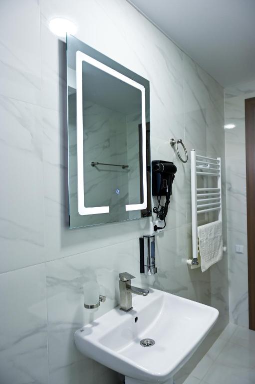 Koupelna v ubytování Hotel K124