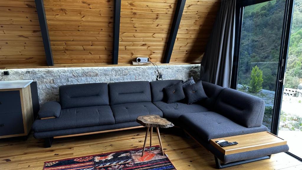 Posezení v ubytování paradise valley bungalow