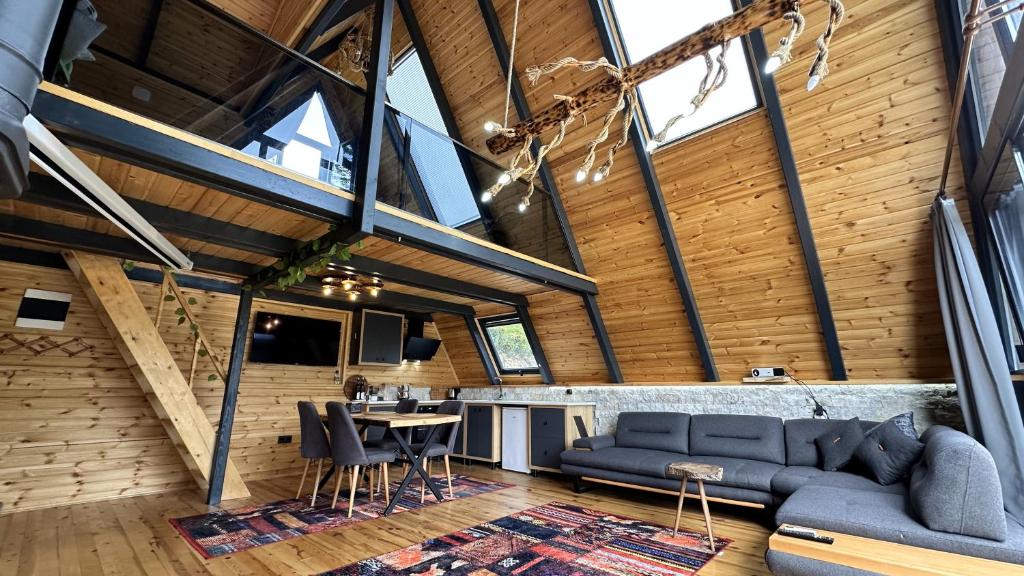 Posezení v ubytování paradise valley bungalow