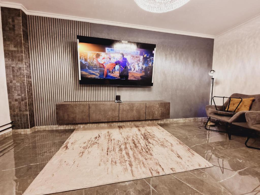 TV tai viihdekeskus majoituspaikassa cozy flat in east london