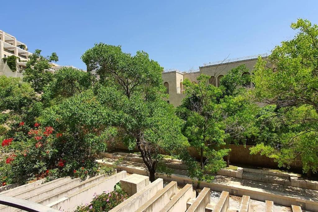 Zahrada ubytování Cosy Studio in Mamilla, free parking up to 5 ppl
