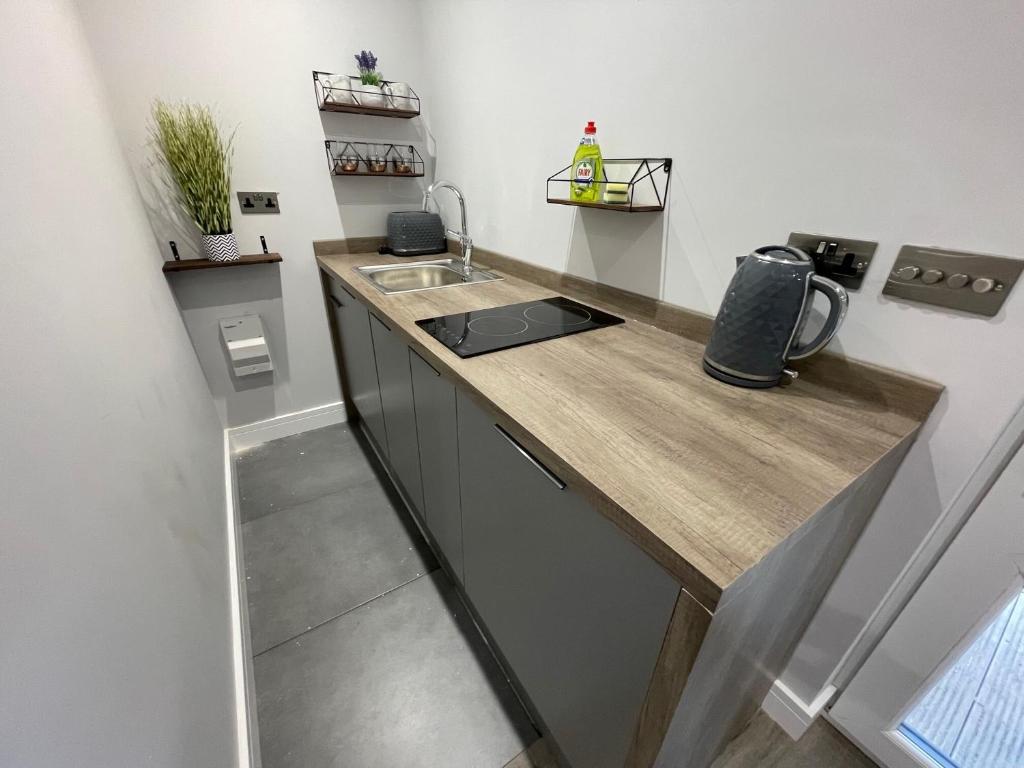 Kuchyň nebo kuchyňský kout v ubytování Little Paddock
