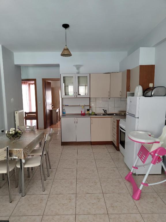 Kuchyň nebo kuchyňský kout v ubytování APOSTOLIS APARTMENT