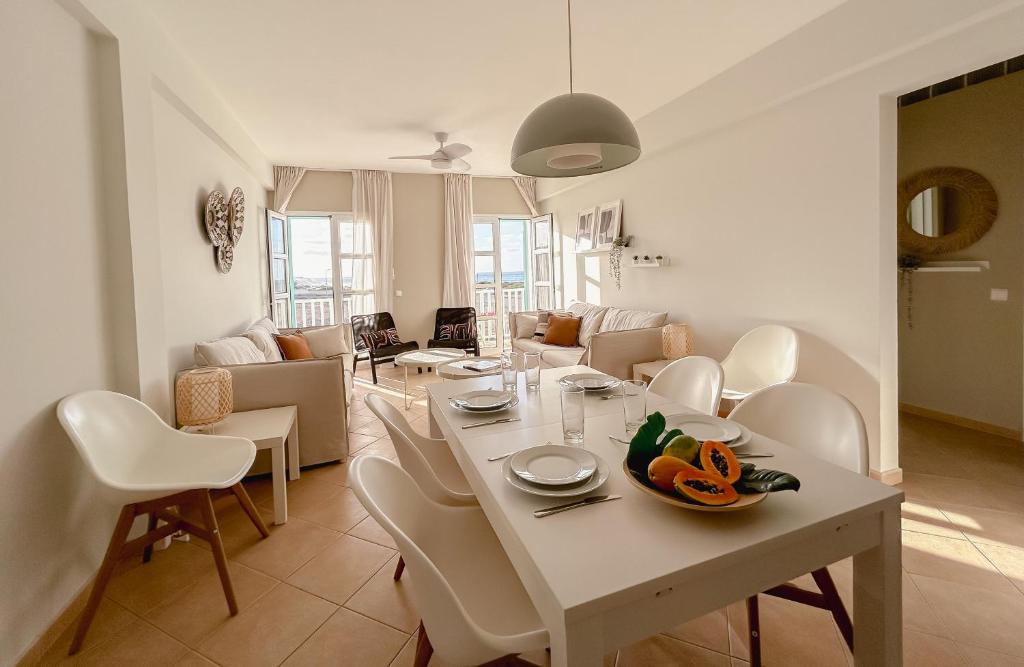 Posezení v ubytování Papaya Apartments Boa Vista