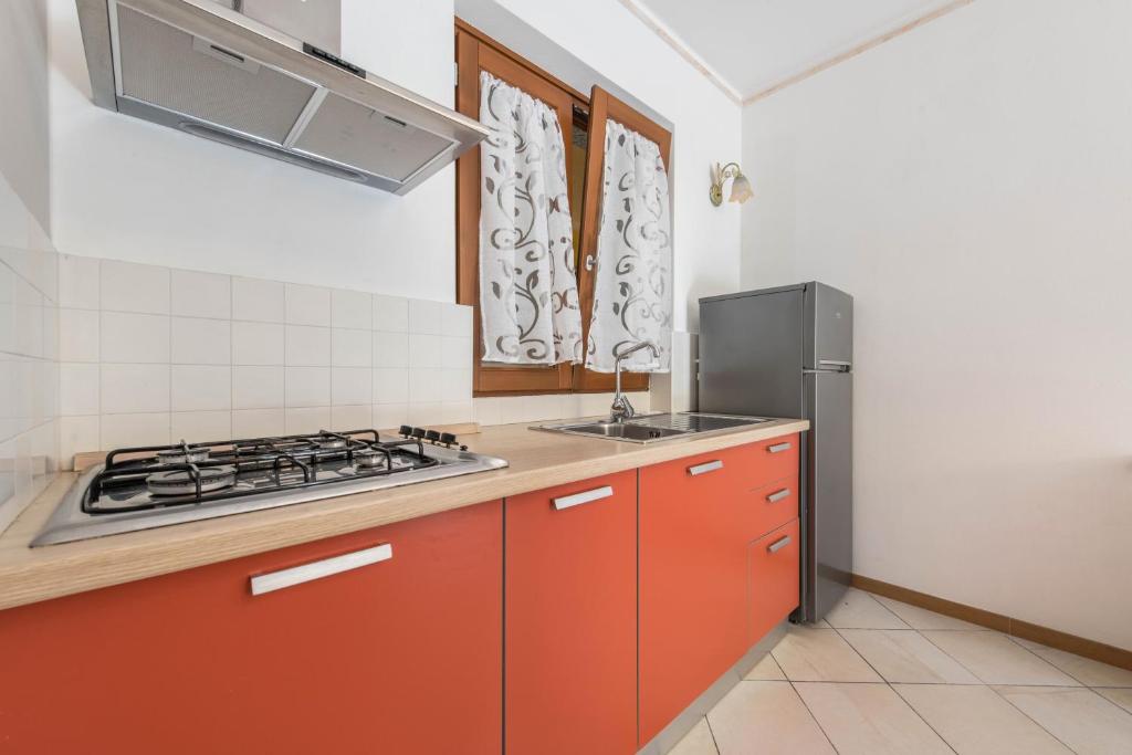 Kuchyň nebo kuchyňský kout v ubytování Residence Tatiana A3