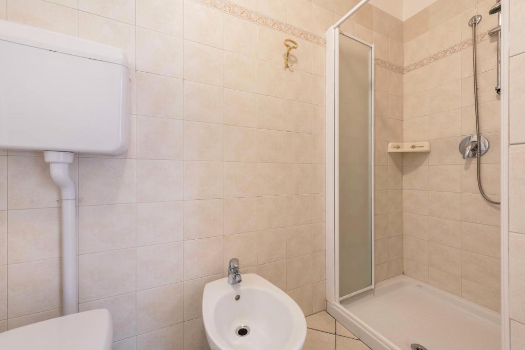 Koupelna v ubytování Residence Tatiana A3