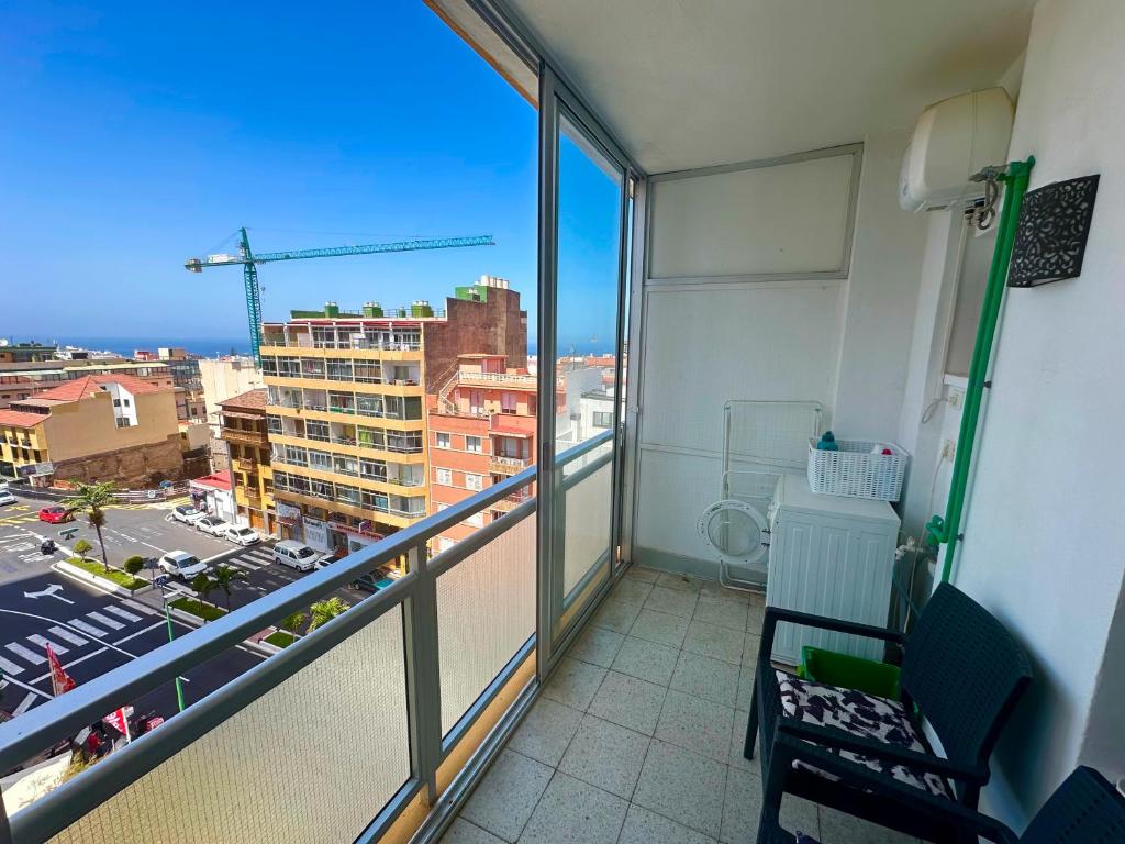 A balcony or terrace at Top DUPLEX-DELUXE APPARTEMENT-ALBATROS