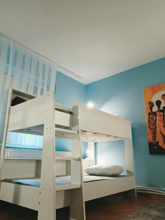 Postel nebo postele na pokoji v ubytování Hostel Central Skopje