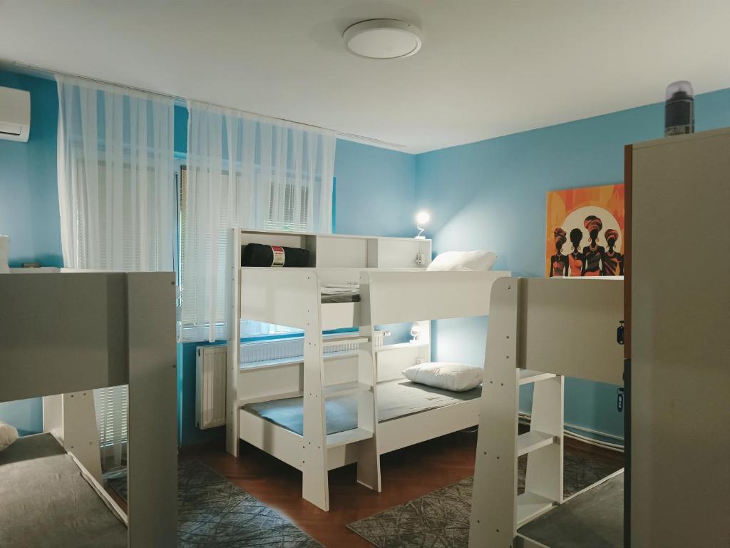 TV a/nebo společenská místnost v ubytování Hostel Central Skopje