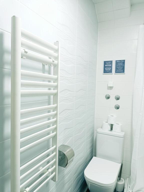 Koupelna v ubytování Hostel Central Skopje