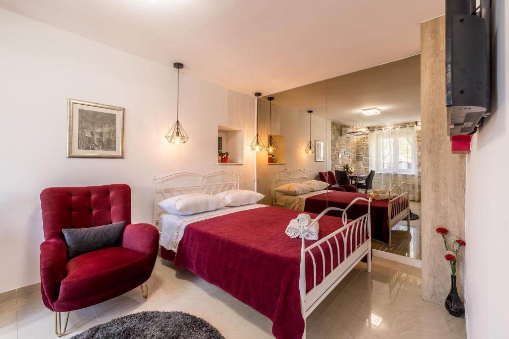 Holiday Home Riva Promenadeにあるベッド