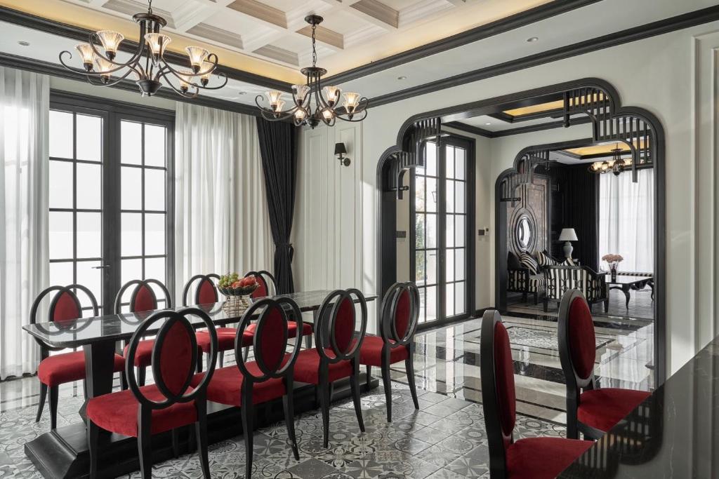 Posezení v ubytování Villa Hạ Long Gần Biển