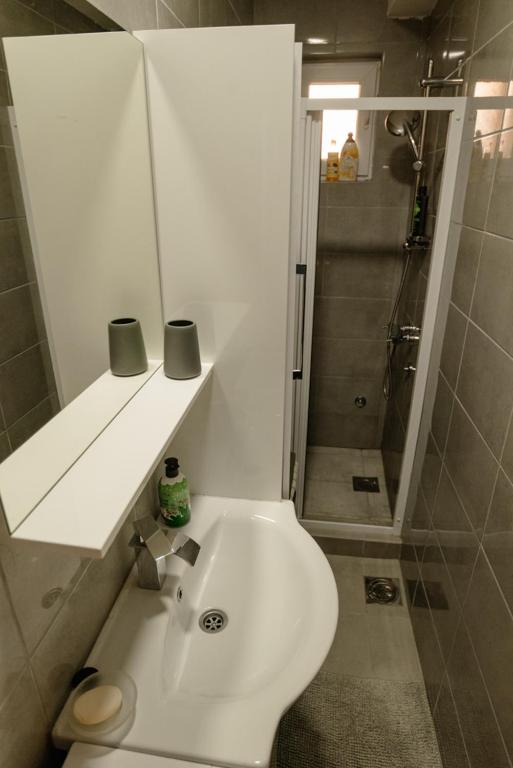 Koupelna v ubytování Apartman Sen's