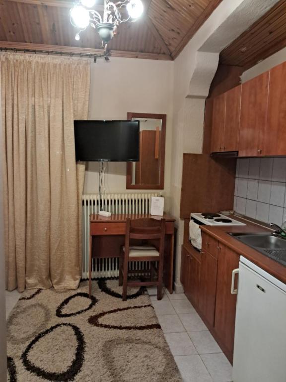 Kuchnia lub aneks kuchenny w obiekcie Erodios Guesthouse