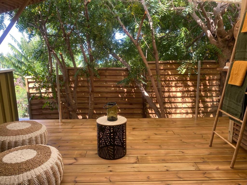 Zahrada ubytování Villa Cazou, sea view, private pool, Wifi 100Mbps